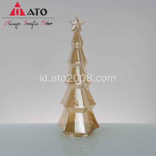 Amber Glass Christmas Tree Decoration Handmade Ornaments